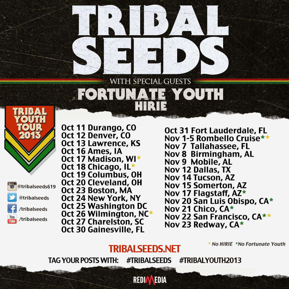 Tribal Seeds Fall Tour 2013