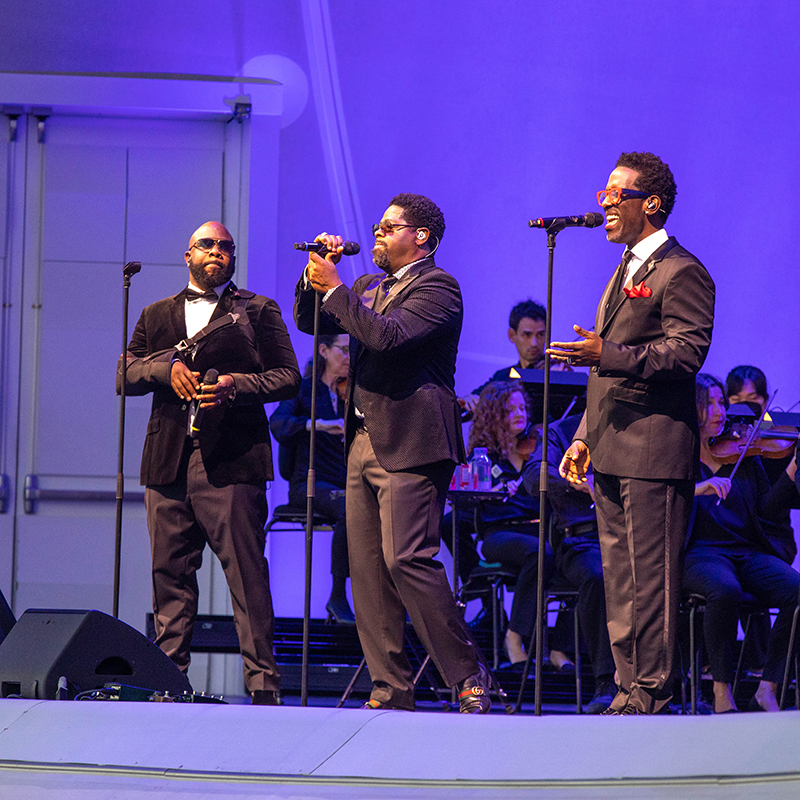 Boyz II Men perform with the San Diego Symphony at Rady Shell